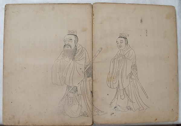 Chinese illustrated scenes from Life of Confucius